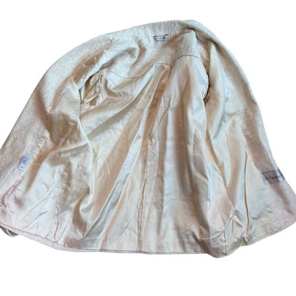 VTG 89/90s Liz Claiborne Blazer Open Women’s Sz 8 Tweed Preppy Coastal READ - Picture 5 of 9